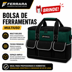 Mini Motosserra Elétrica Portátil + 4 Baterias e Bolsa de Ferramentas Grátis